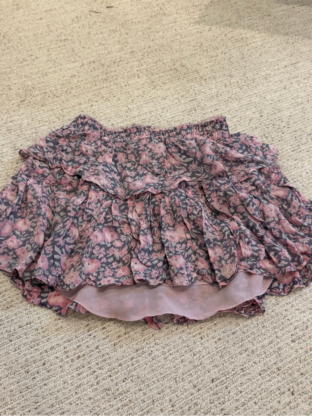 💐LOVESHACKFANCY💐 RUFFLE FLORAL SKIRT